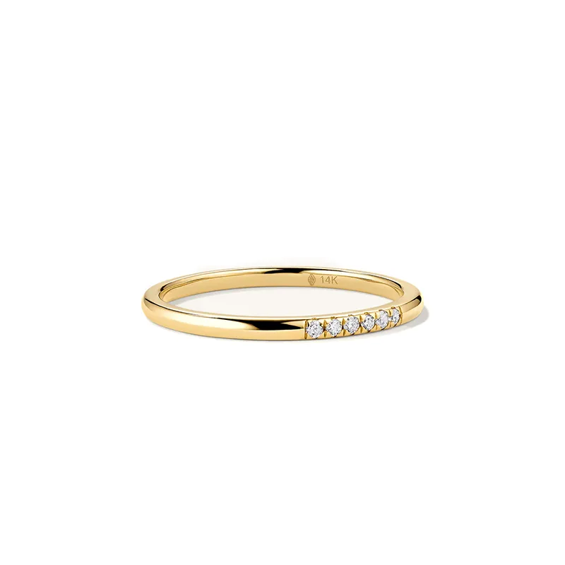 Dainty 5-stone diamond ring minimalist