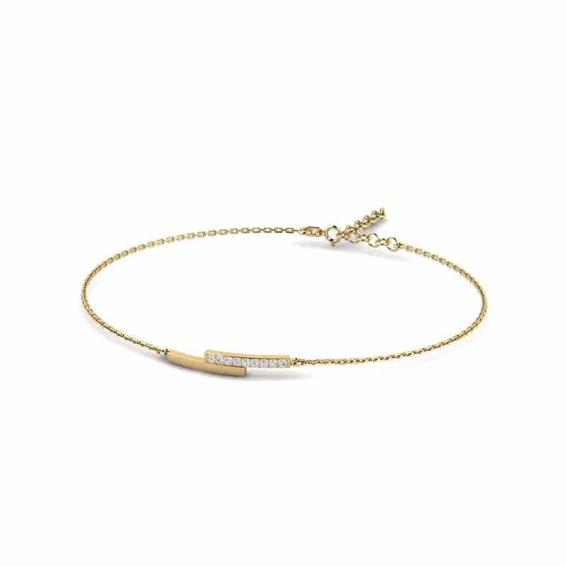 Minimalist 9-stone lab grown diamond bracelet subtle glam