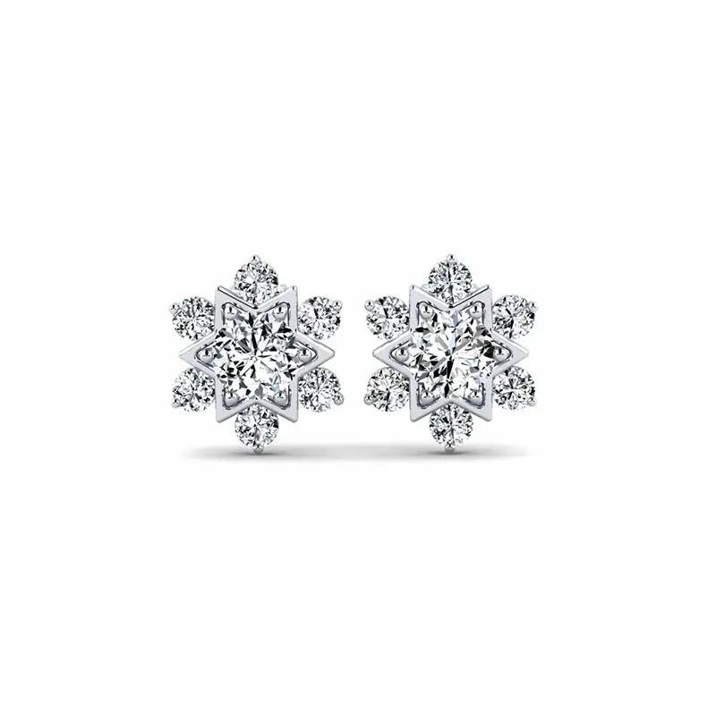 diamond cluster drop earrings opulent glam