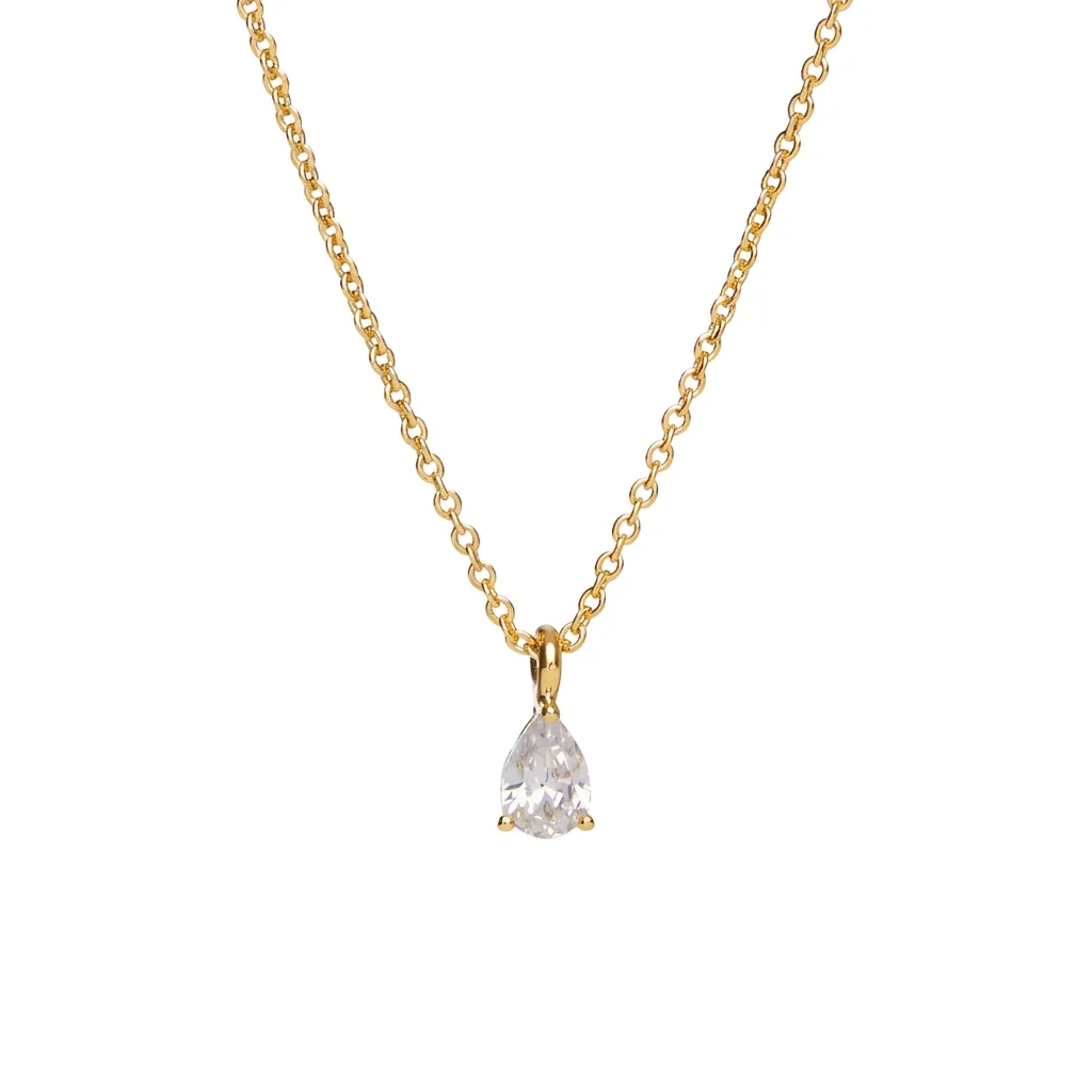Pendentif solitaire Elise laramour, collier minimaliste raffiné